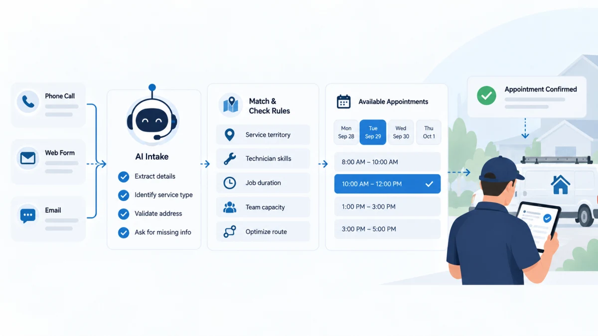 How AI Can Automate Scheduling for Home-Service Companies